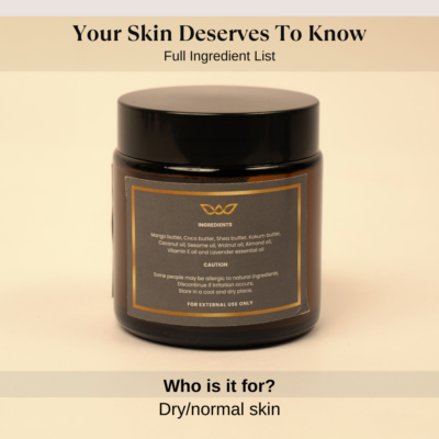 Supple Up- Pure Body Butter | With Walnut and Almond oils | Body Moisturiser