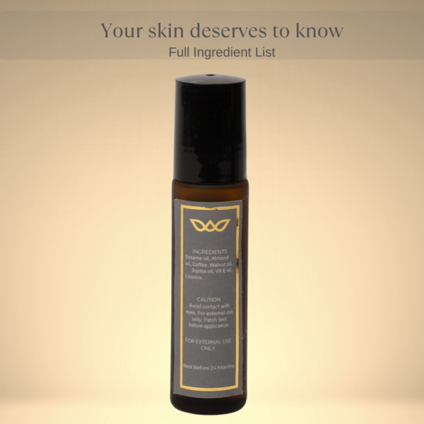 Under eye serum for dark circles, puffy eyes, fine lines | Enriched with Coffee, Almond and Licorice - Image 2