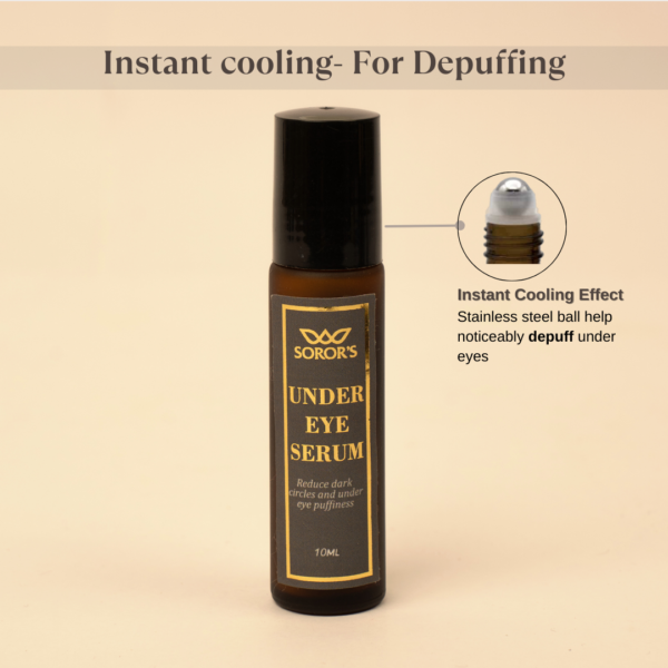 Under eye serum for dark circles, puffy eyes, fine lines | Enriched with Coffee, Almond and Licorice - Image 6